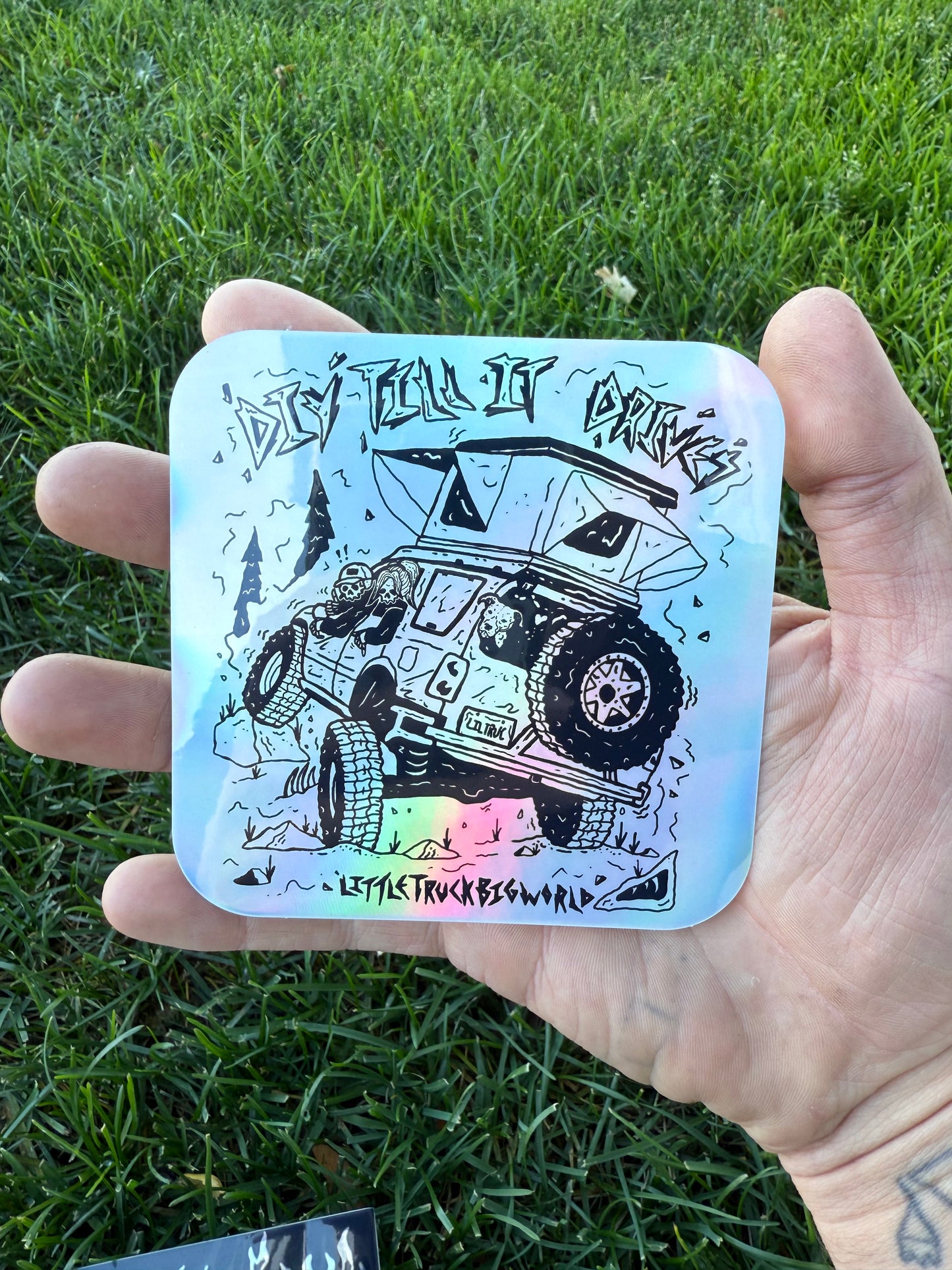 “DIY TILL IT DRIVES” Sticker