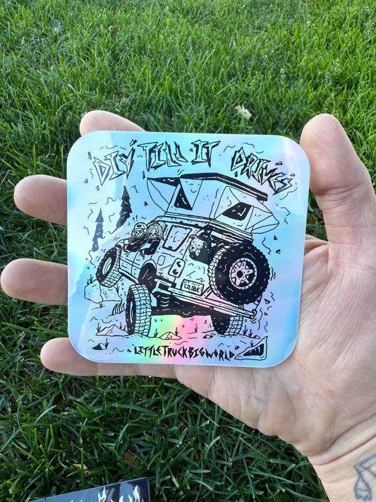 “DIY TILL IT DRIVES” Sticker