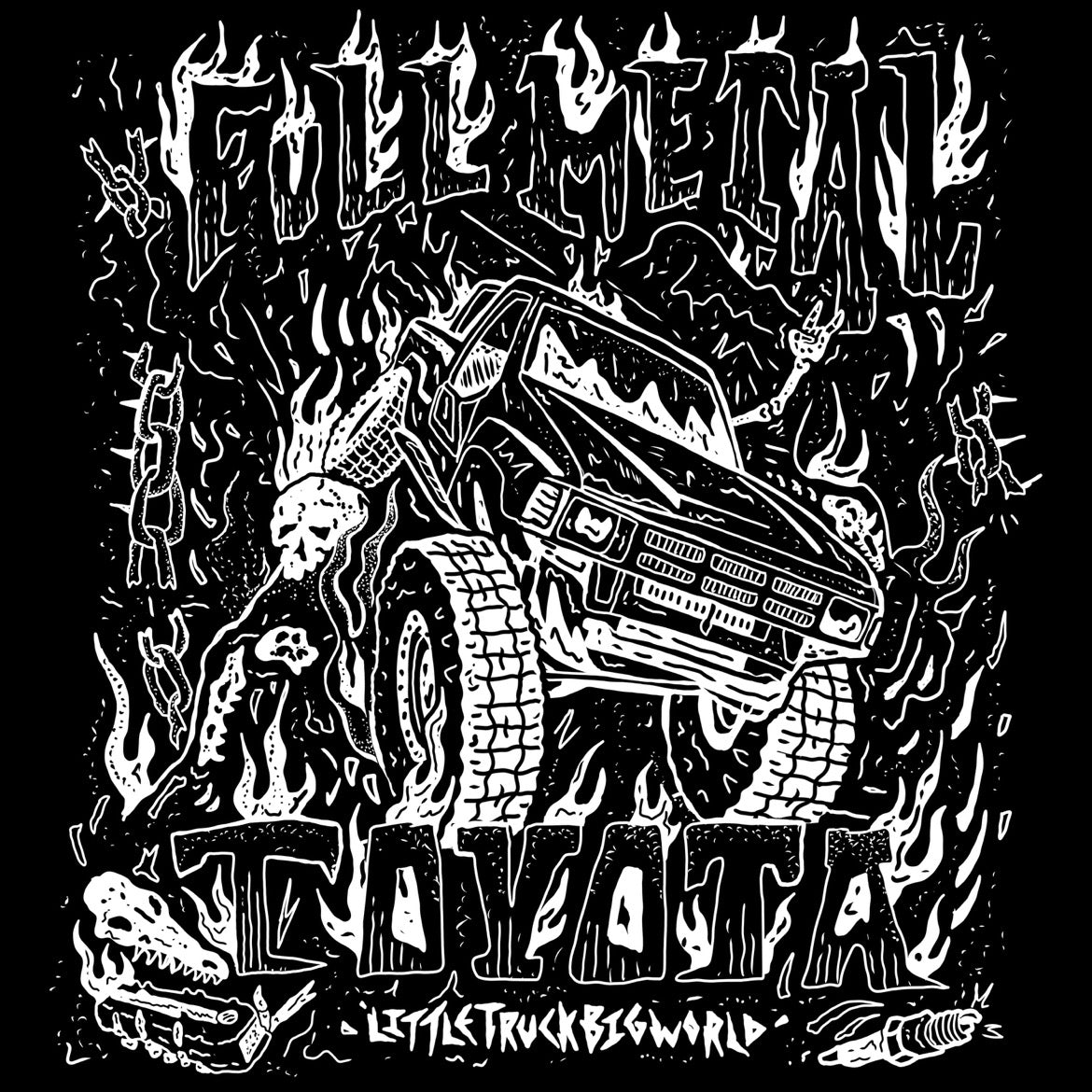 “FULL METAL TOYOTA” Sticker